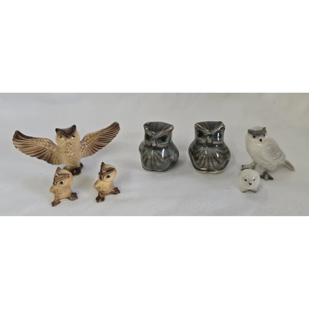 Owl Mini Figures‎ Set Of 7